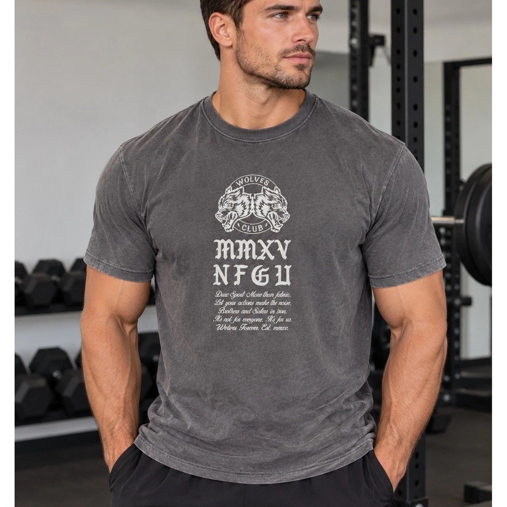 Darc Sport Mens XL Green Wolves Bodybuilding Club Limited Edition 110/1000 Gym